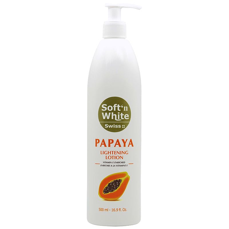 Swiss Soft'n White Papaya Lightening Lotion 500ml | gtworld.be 