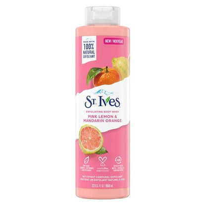 St.Ives Health & Beauty St.Ives Exfoliating Body Wash Pink Lemon & Mandarin Orange 22 Oz