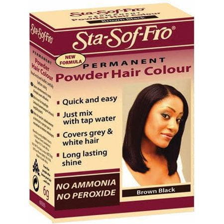 Sta-Sof-Fro Health & Beauty Sta-Sof-Fro Permanent Powder Hair Color, Brown Black - GT World of Beauty