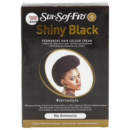 Sta-Sof-Fro Health & Beauty Sta-Sof-Fro Shiny Black Permanent Hair Colour Cream