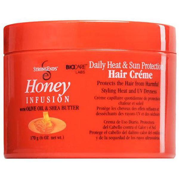 StrongEnds Health & Beauty Strong Ends Honey Infusion Daily Heat & Sun Protection Hair Creme 170g