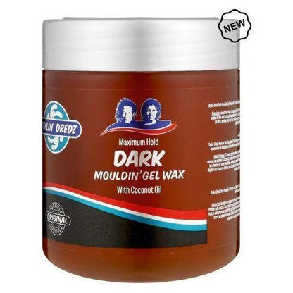 Stylin' Dredz Health & Beauty 500 ml Stylin Dredz Maximum Hold Dark Mouldin' Gel Wax With Coconut Oil 250/500 ml
