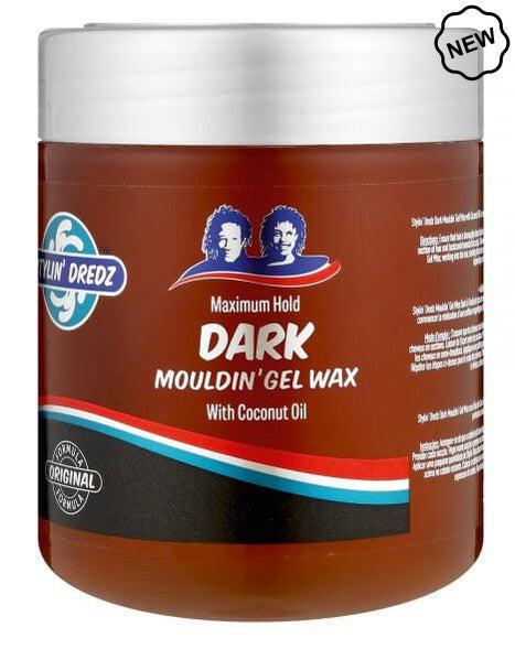 Stylin Dredz Maximum Hold Dark Mouldin' Gel Wax With Coconut Oil 500 ml | gtworld.be 