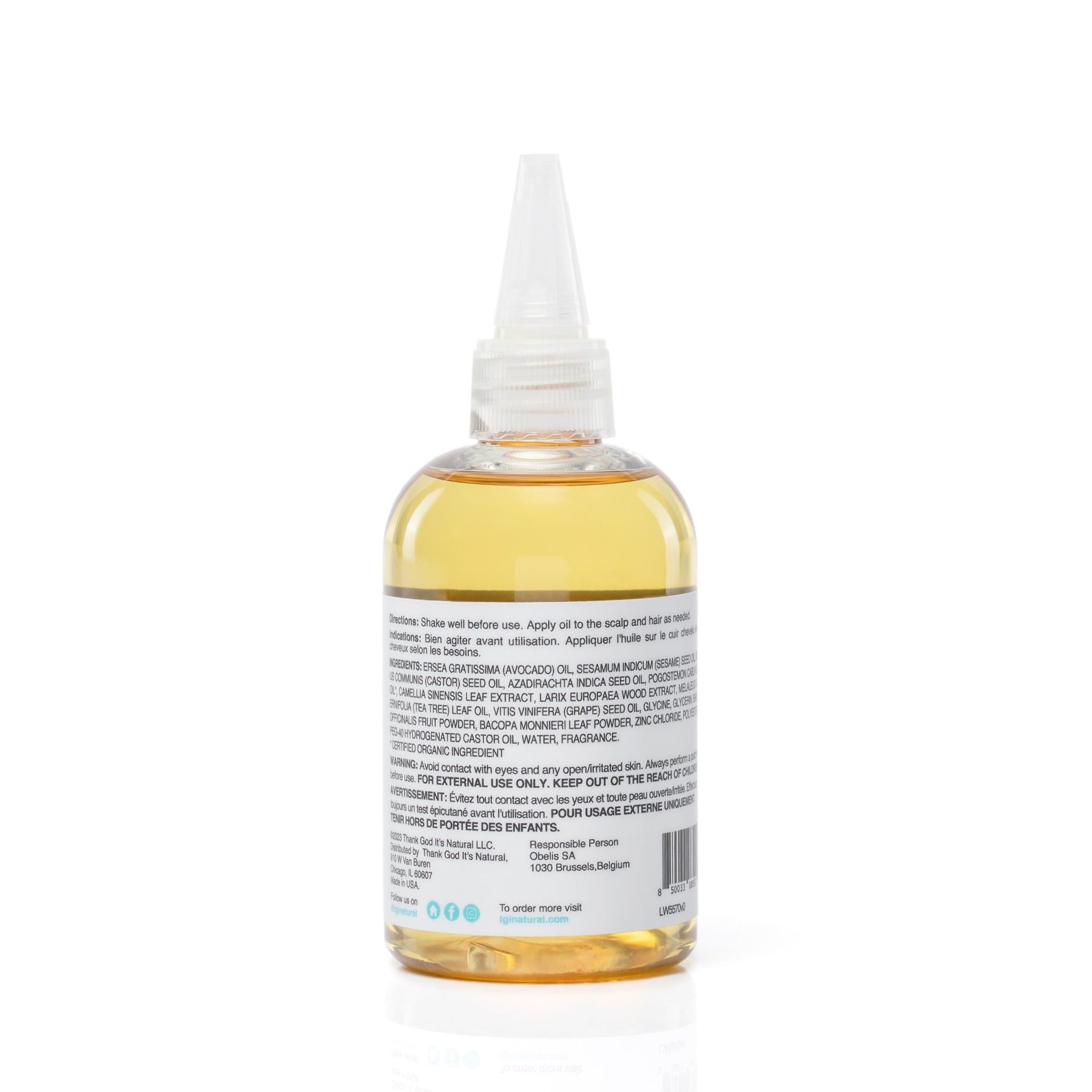 TGIN Health & Beauty Tgin Miracle Styling Ayurvedic Hair & Scalp Oil 4oz