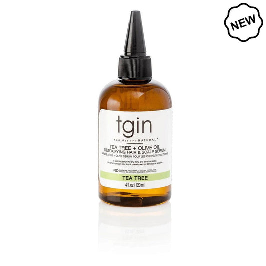 Tgin Tea Tree + Olive Oil Detoxifying Hair & Scalp Serum 4oz | gtworld.be 