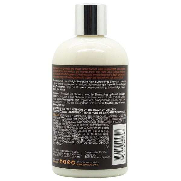 TGIN Triple Moisturize Replenishing Conditioner with Shea Butter + Argan Oil 384ml | gtworld.be 