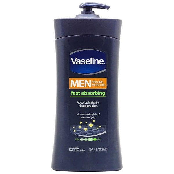 Vaseline Health & Beauty Vaseline Men Healing Moisture Fast Absorbing Heals Dry Skin 600ml