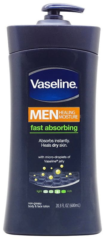 Vaseline Vaseline Men Healing Moisture Fast Absorbing  Heals Dry Skin 600ml
