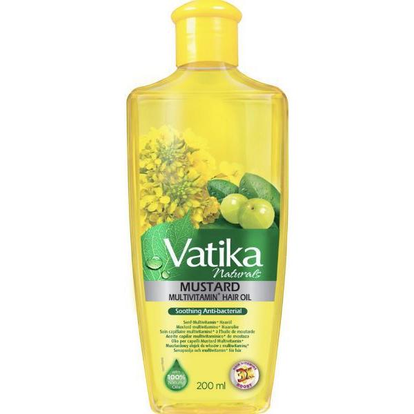 Vatika Health & Beauty Vatika Naturals Mustard Multivitamin Smoothing Anti-bacterial Hair Oil 200 ml