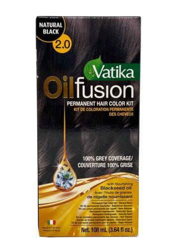 Vatika Oil Fusion Permanent Hair Colour Kit 108ml | gtworld.be 