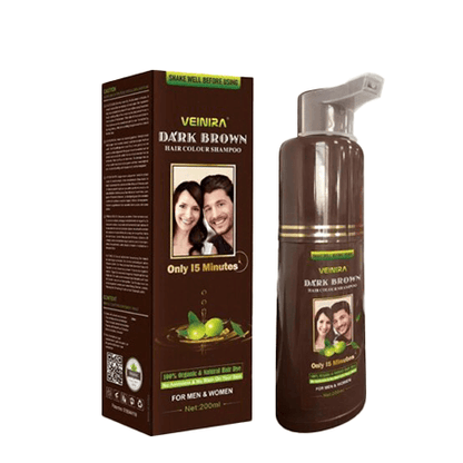 Veinira Hair Colour Shampoo Black/Dark Brown 200ml | gtworld.be 