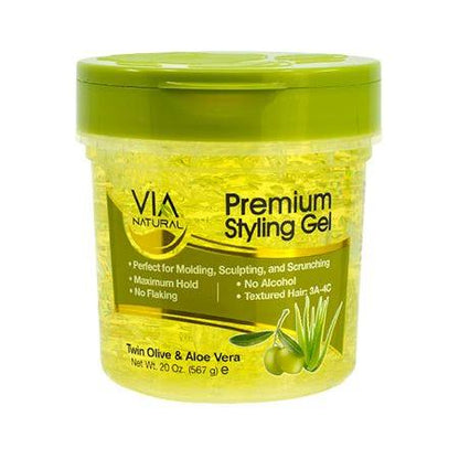 Via Natural Health & Beauty 591ml Via Natural Premium Gel Olive