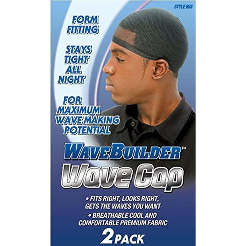 WaveBuilder Health & Beauty WaveBuilder Wave Cap - Black (2 pack)