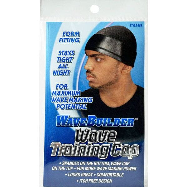 WaveBuilder Health & Beauty WaveBuilder Wave Training Cap - Black