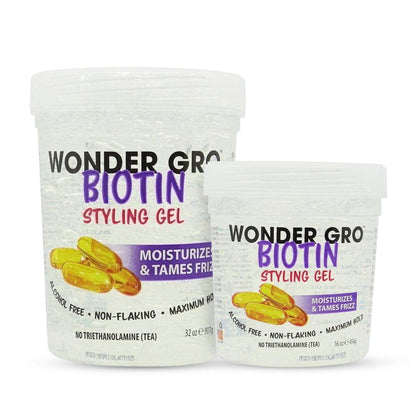 Wonder Gro Health & Beauty Wonder Gro - Gel coiffant à la biotine 454/907 g