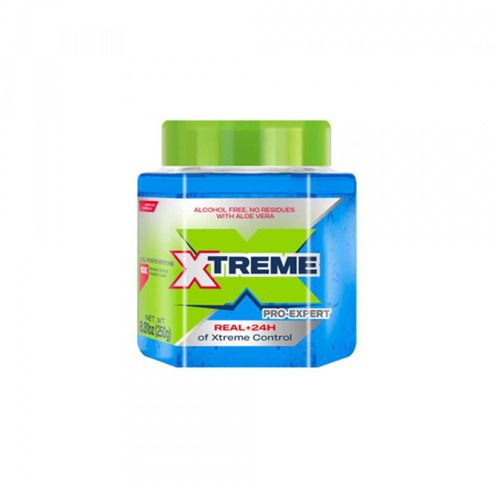 Xtreme Health & Beauty 8.82 Oz Xtreme Pro-Expert Blue Styling Hair Gel Xtreme Control W Aloe Vera 8.82oz / 35.27oz