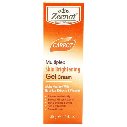 Zeenat Health & Beauty Zeenat Carrot Multiplex Skin Brightening Gel Cream 30G