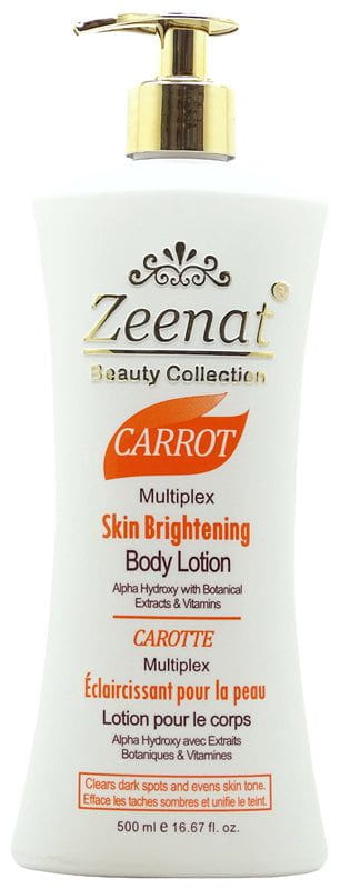 Zeenat Carrot Multiplex Skin Brightening Body Lotion 500Ml | gtworld.be 