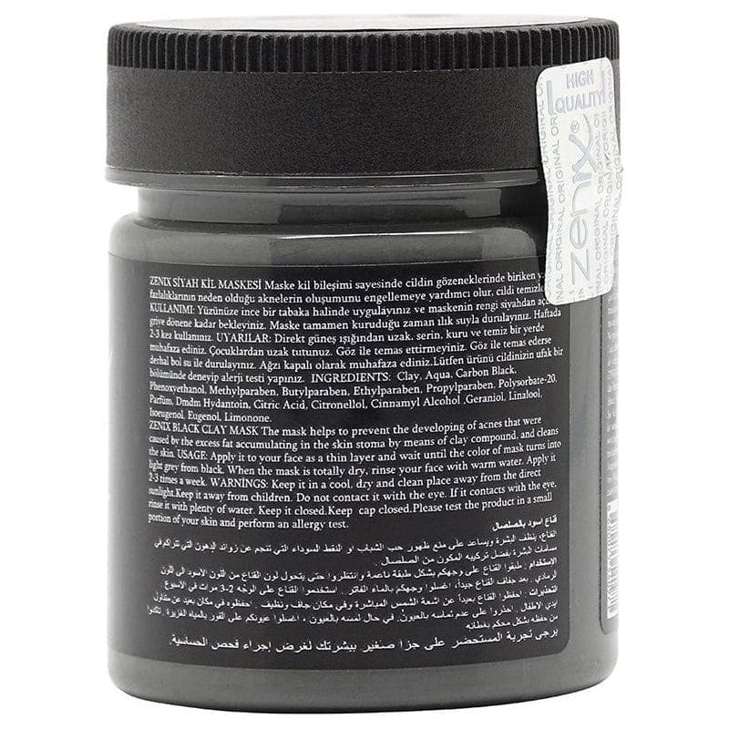 Zenix Health & Beauty Zenix Black Mask Clay Effect 190g