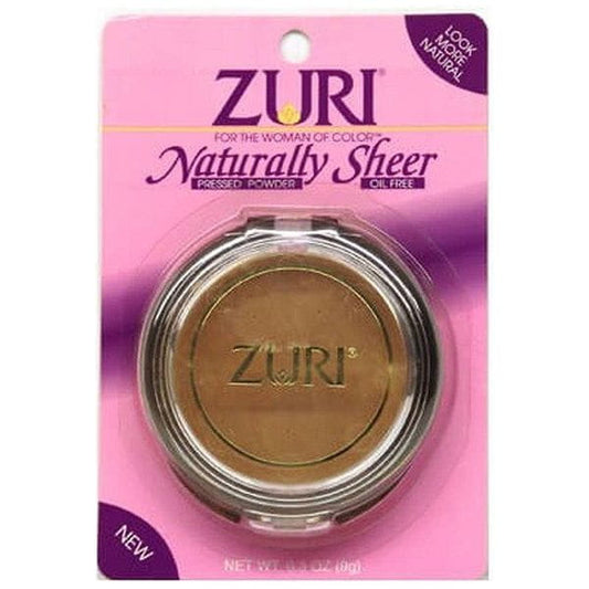 Zuri Health & Beauty Zuri Pressed Powder Oil Free, Natural Brown 9g